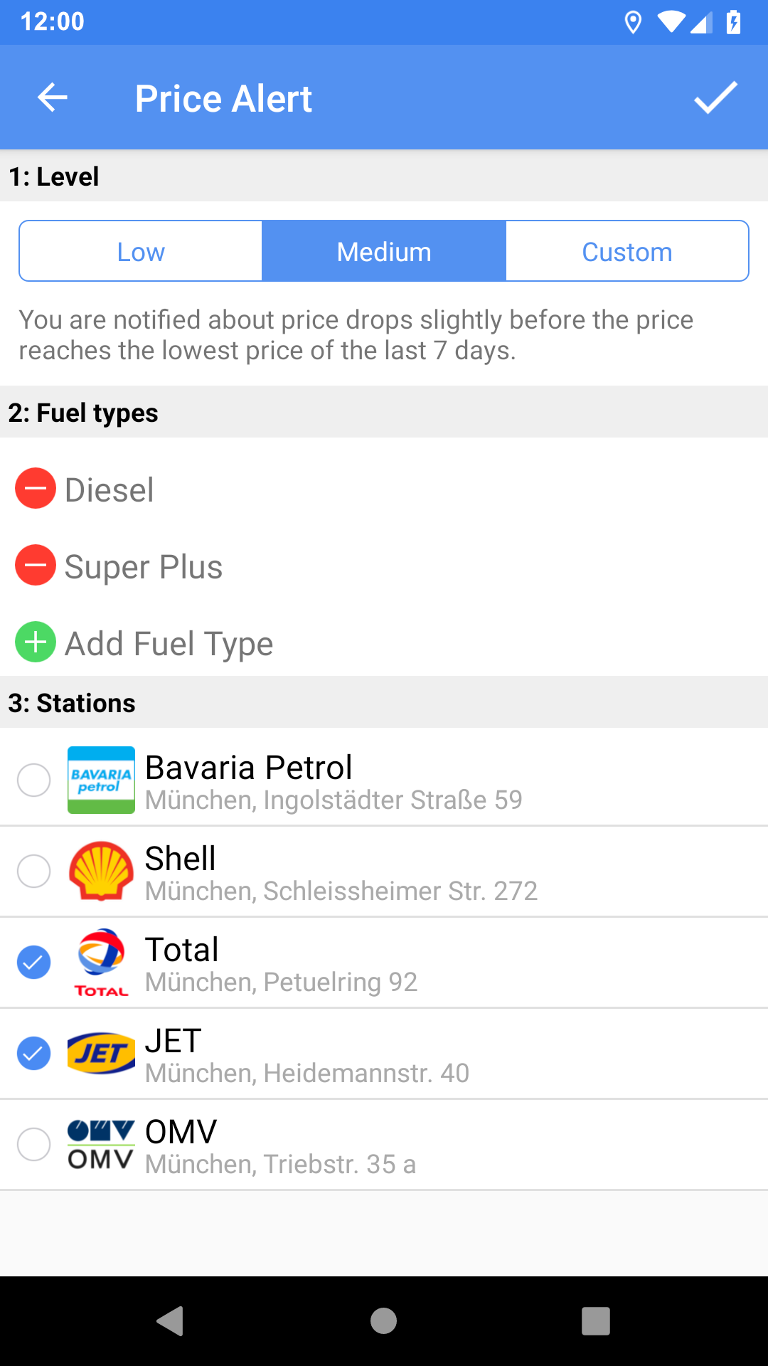 Screenshot Price Alert