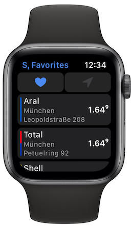 Screenshot Apple Watch
